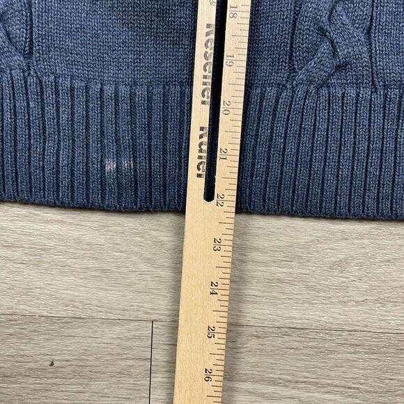 Pendleton Sweater Mens Medium Blue Cotton Full Zip Knit - Picture 11 of 12